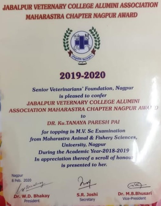Certificate Of Award